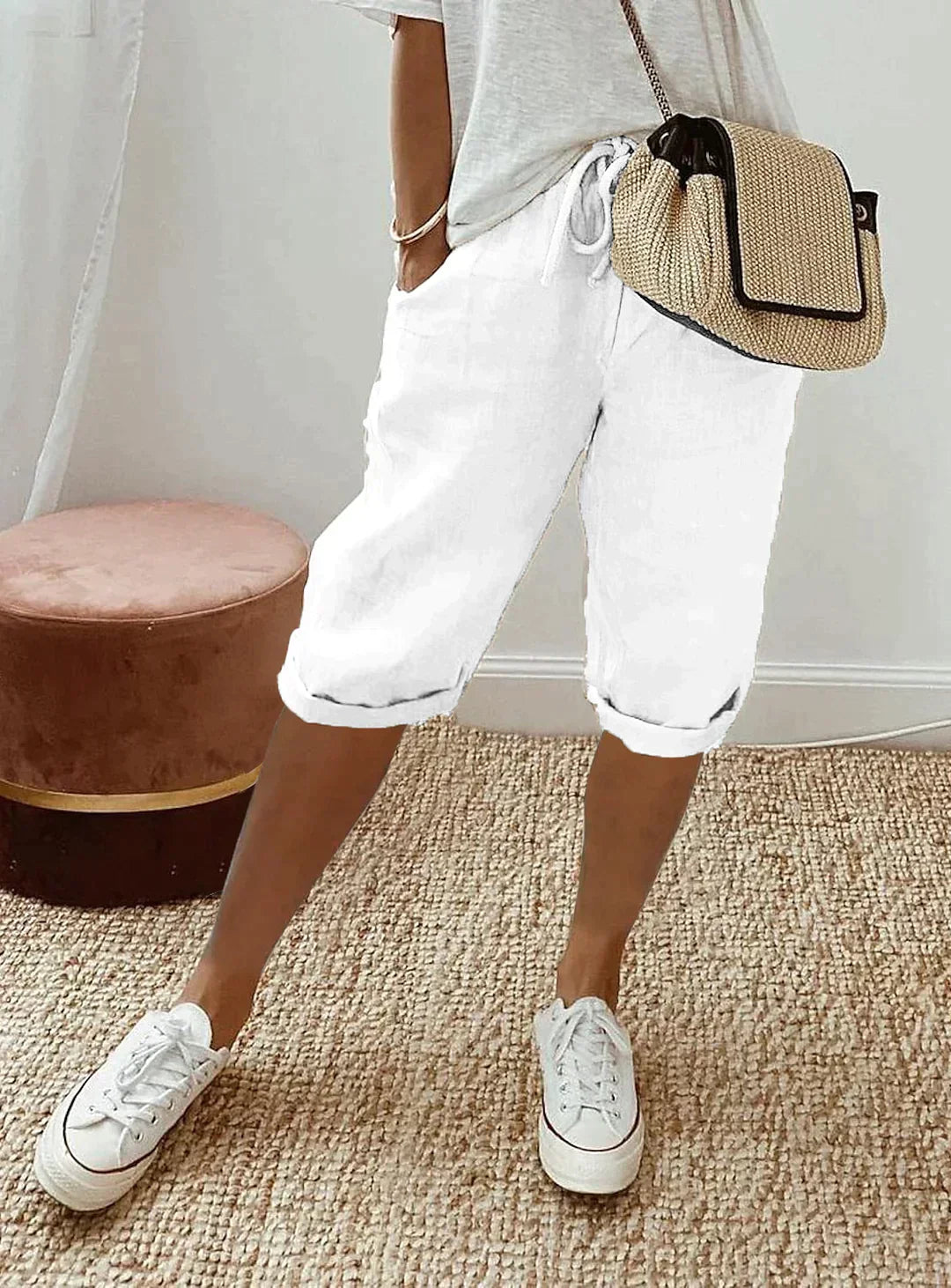 Damenhose Regular Fit Elegant für Sommer Freizeit und Büro