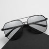 Runde Sonnenbrille für Herren mit polarisierten Gläsern und Metallrahmen