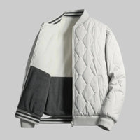 Herren Bomberjacke Regular Fit mit zweifarbigem Design und Rippbündchen