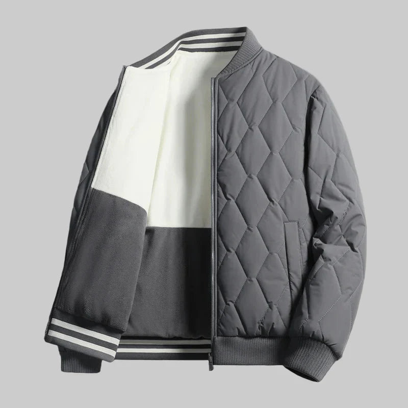 Herren Bomberjacke Regular Fit mit zweifarbigem Design und Rippbündchen