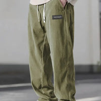 Herren Hose mit gerippter Struktur, lockere Passform