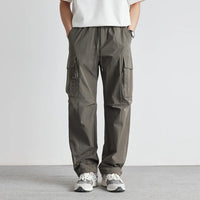 Herren Cargo-Hose mit Kordelzugbund, leichtes Material