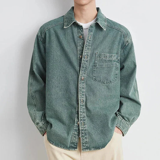 Herren Jacke Oversize mit Brusttaschen