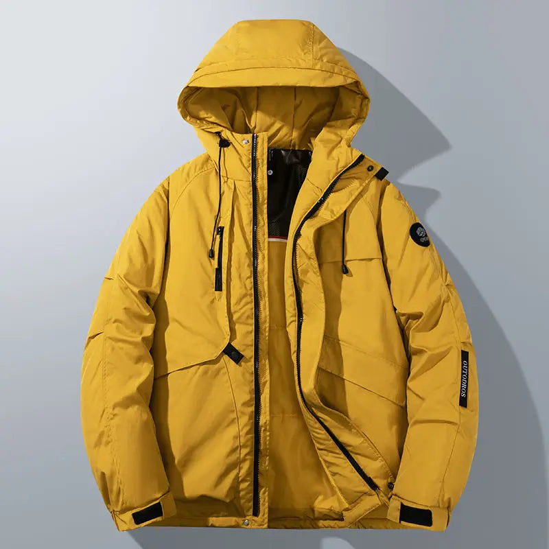 Herren Parka Relaxed Fit mit Reißverschluss und Kapuze