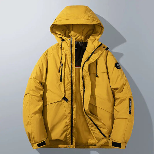 Herren Parka Relaxed Fit mit Reißverschluss und Kapuze