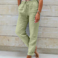 Damen Sommerhose Relaxed Fit Freizeit Leicht & Bequem