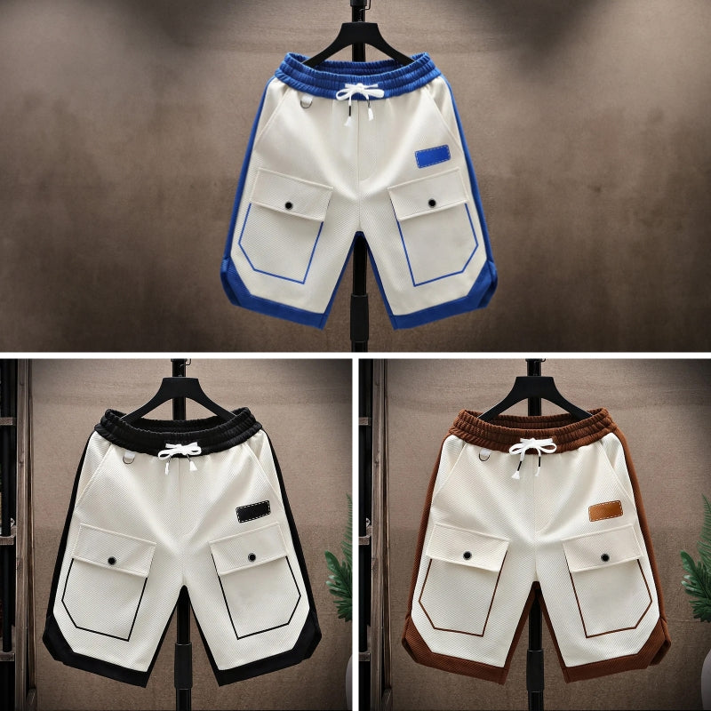 Lockere Herren Shorts Relaxed Fit Casual Sommer mit Kordelzug und Taschen