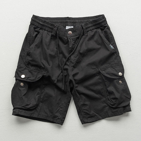 Cargo Shorts Herren Relaxed Fit Freizeit elastischer Bund