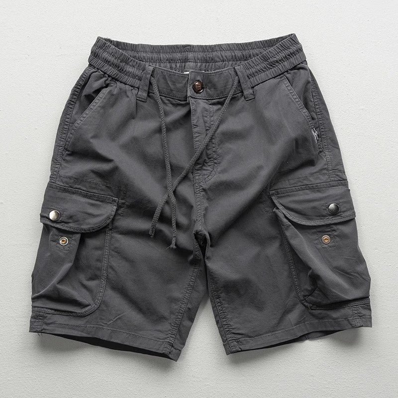 Cargo Shorts Herren Relaxed Fit Freizeit elastischer Bund