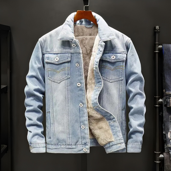 Herren Jacke Oversize mit Innentaschen und gefüttertem Innenfutter