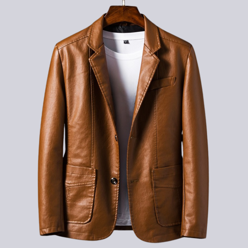 Damen Lederjacke Regular Fit Freizeit Elegant