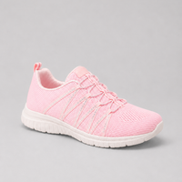 Damen Slip-On Stricktrainer Leicht mit Glitzer