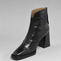 Damen Stiefeletten Blockabsatz Elegant Alltag