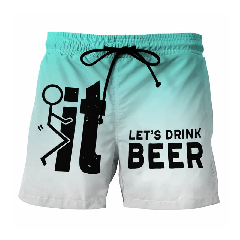 Hawaii Herren Badeshorts mit elastischem Bund – Fabio