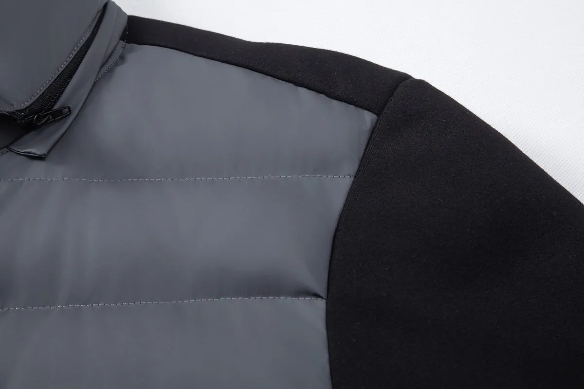 Herren Jacke Slim Fit mit Reißverschluss und abnehmbarer Kapuze