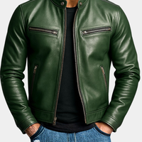 Herren Jacke Slim Fit mit Reißverschluss und taillierter Passform