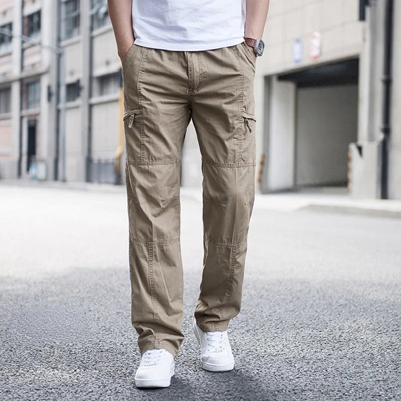 Herren Cargo-Hose mit elastischem Bund
