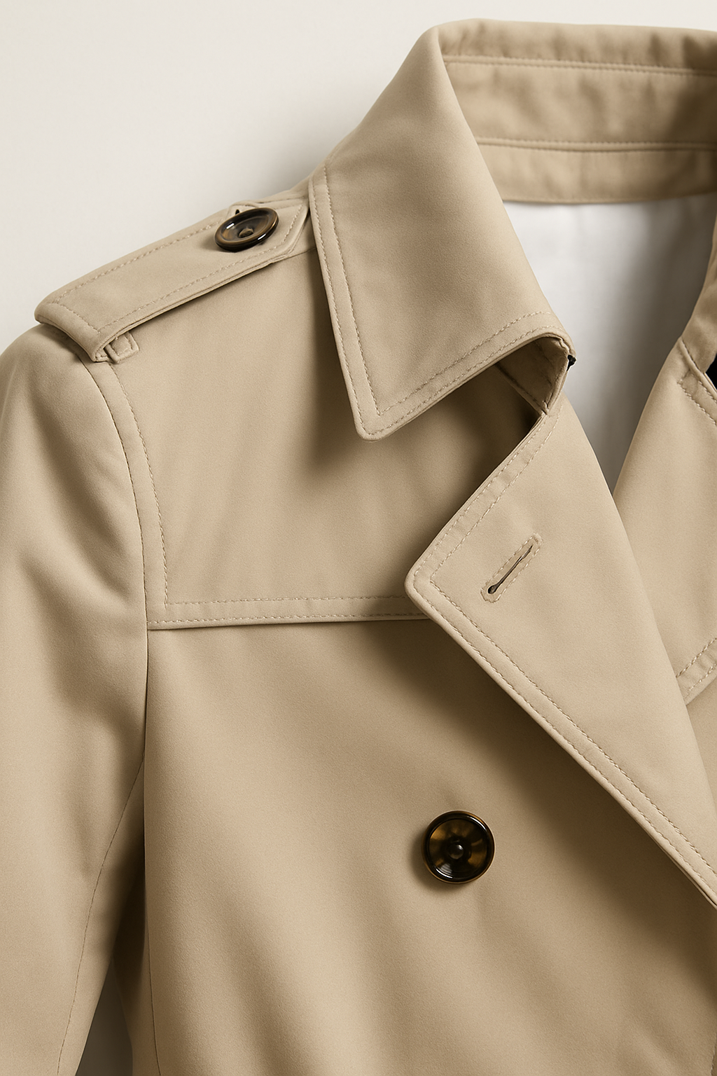 Herren Trenchcoat Slim Fit mit Gürtel