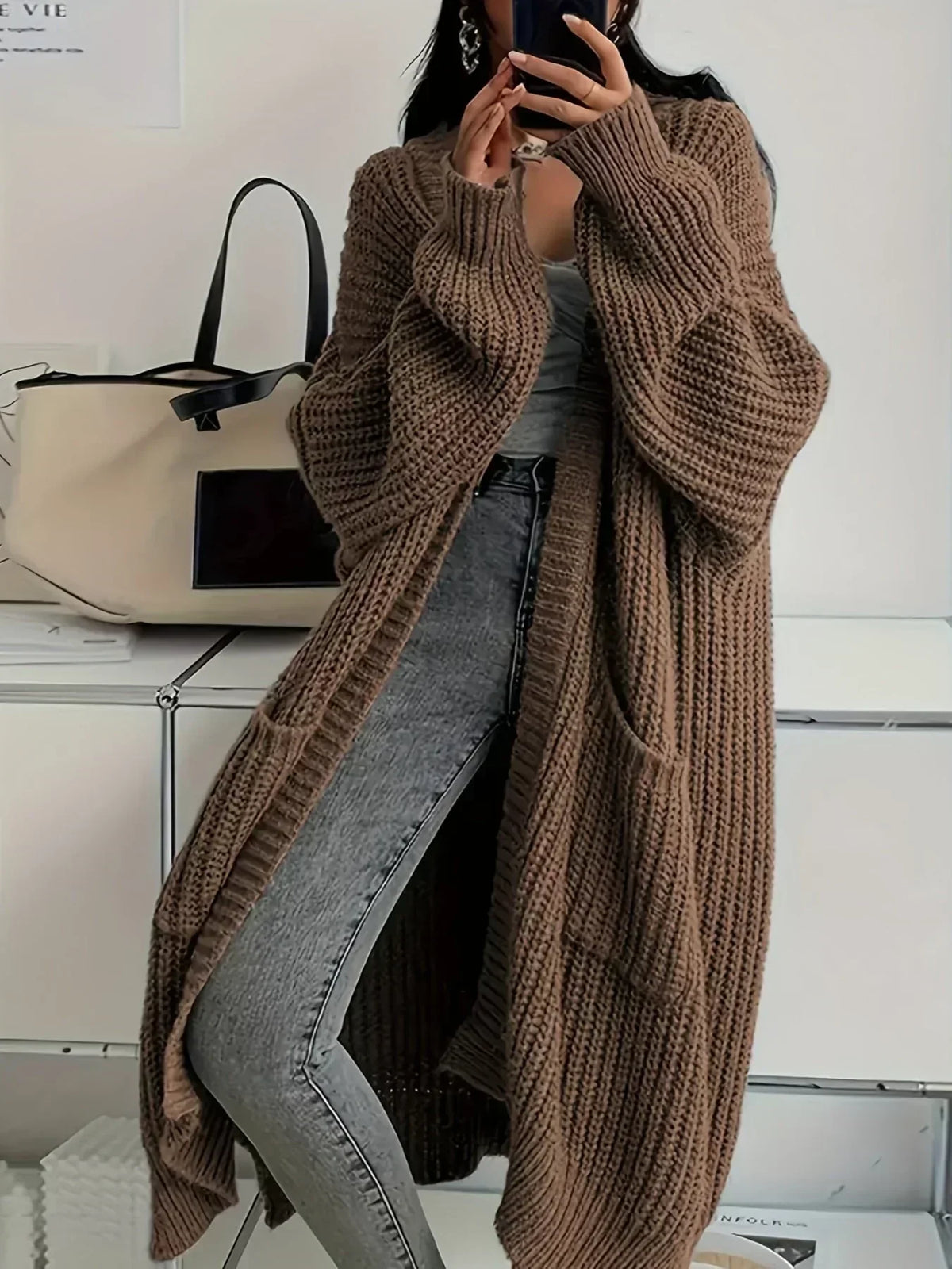 Damen Cardigan Regular Fit Freizeit warm und elegant