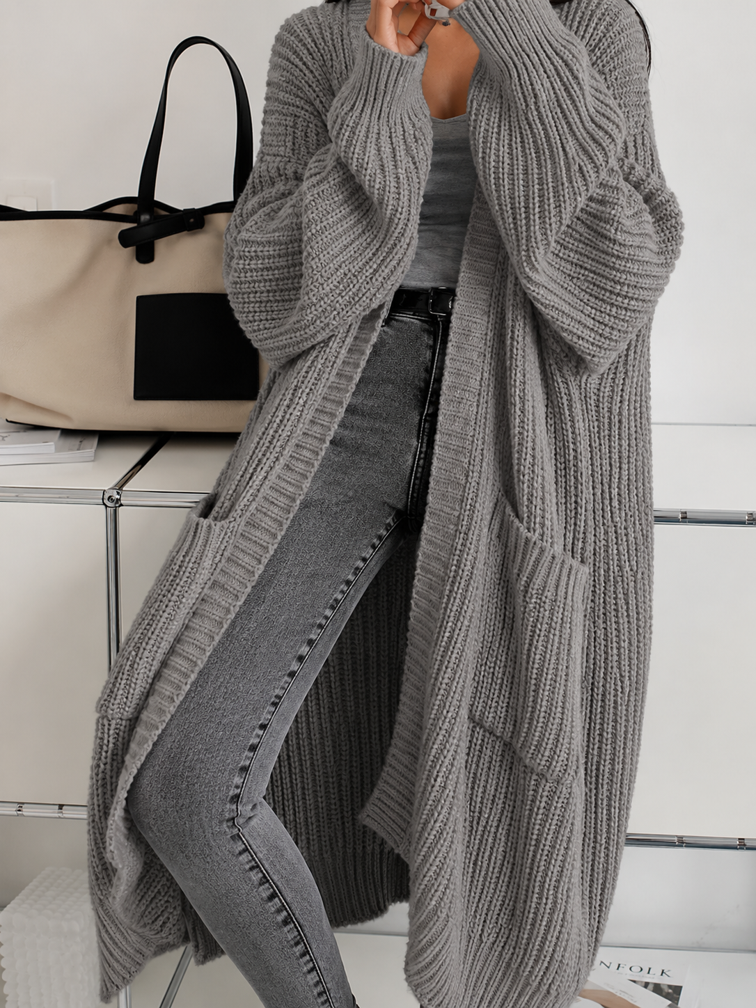 Damen Cardigan Regular Fit Freizeit warm und elegant
