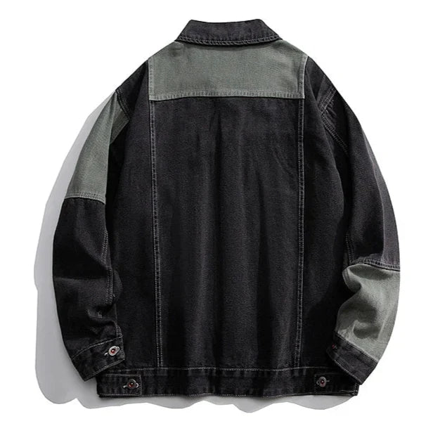 Damen Utility-Jacke Oversize mit Knopfverschluss und aufgesetzten Taschen