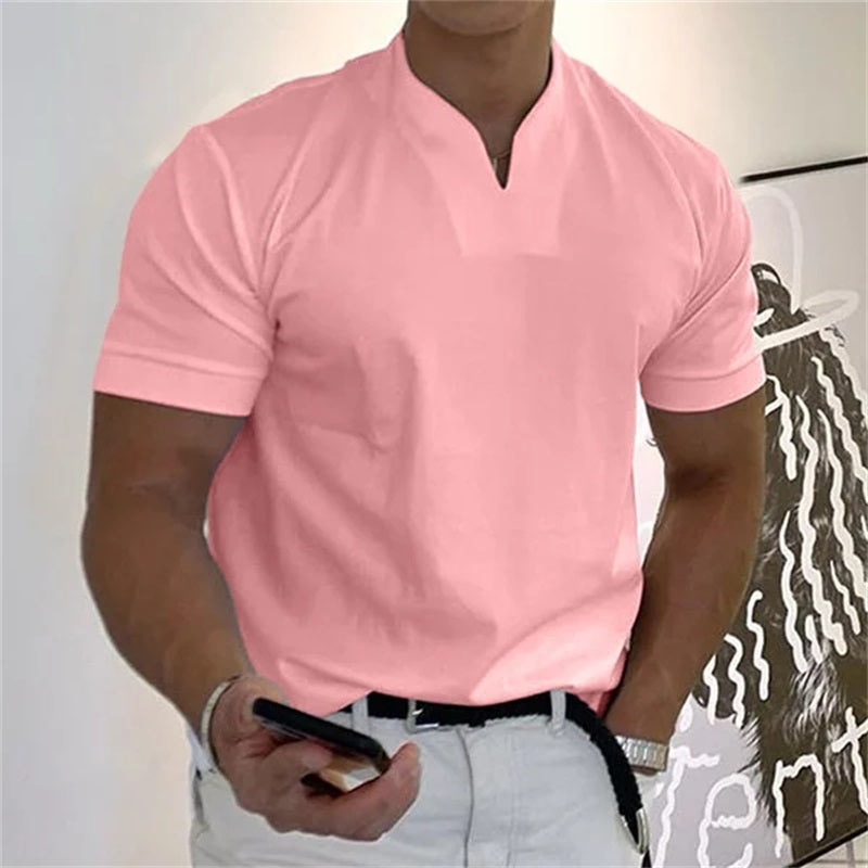 Atmungsaktives Herren Fitnessshirt mit V-Ausschnitt  – Timo