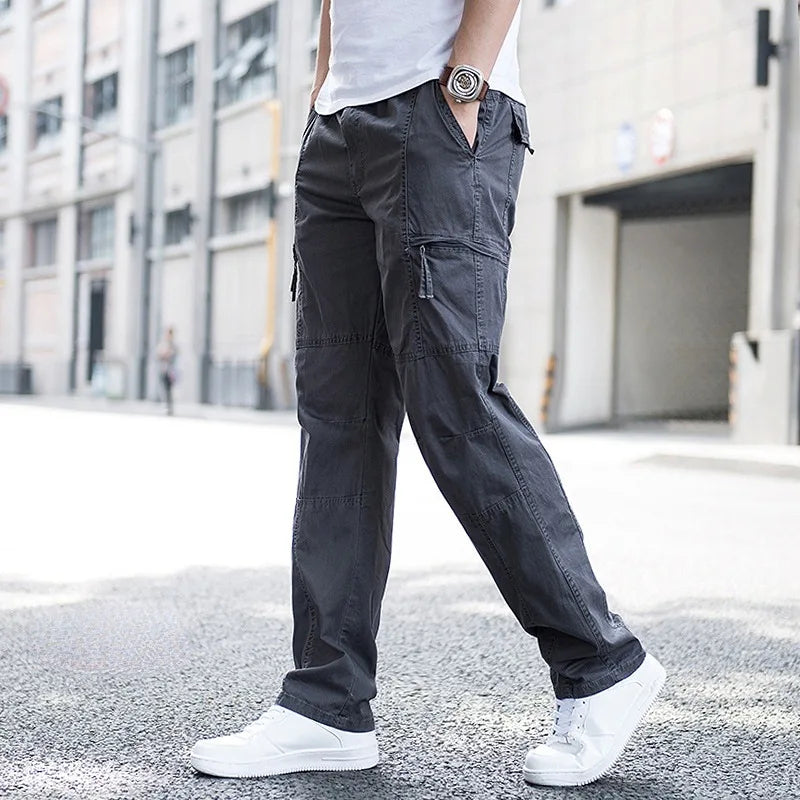 Herren Cargo-Hose mit elastischem Bund
