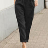 Damen Leinenhose Relaxed Fit Casual Freizeit Elegant