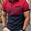 Gestreiftes Sommer-Polohemd für Herren – Damian