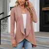 Damen Drapierter Cardigan Regular Fit Freizeit