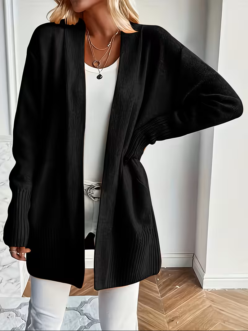 Damen Cardigan Relaxed Fit Casual Elegant Fließend