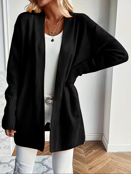 Damen Cardigan Relaxed Fit Casual Elegant Fließend