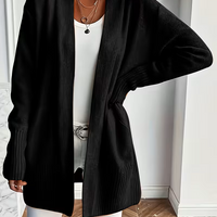 Damen Cardigan Relaxed Fit Casual Elegant Fließend