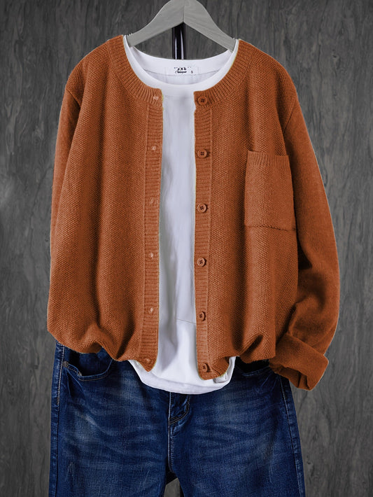 Damen Cardigan Slim Fit Elegant Freizeit Knopfleiste
