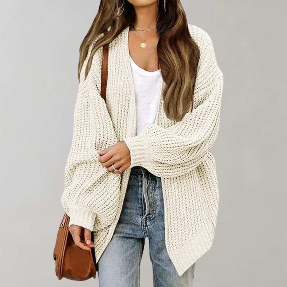 Damen Cardigan Relaxed Fit Casual mit offener Front