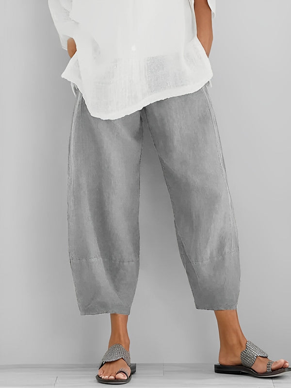 Damen Sommerhose Relaxed Fit Freizeit mit weitem Schnitt