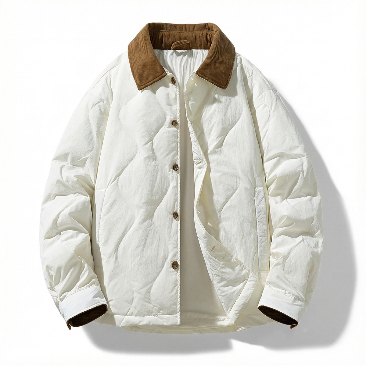 Herren Steppjacke Regular Fit Freizeit warm und robust
