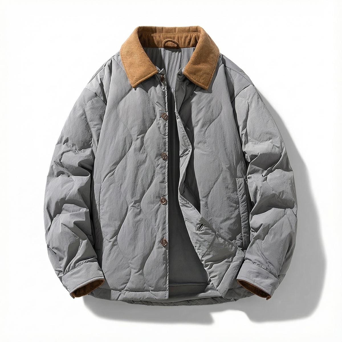 Herren Steppjacke Regular Fit Freizeit warm und robust