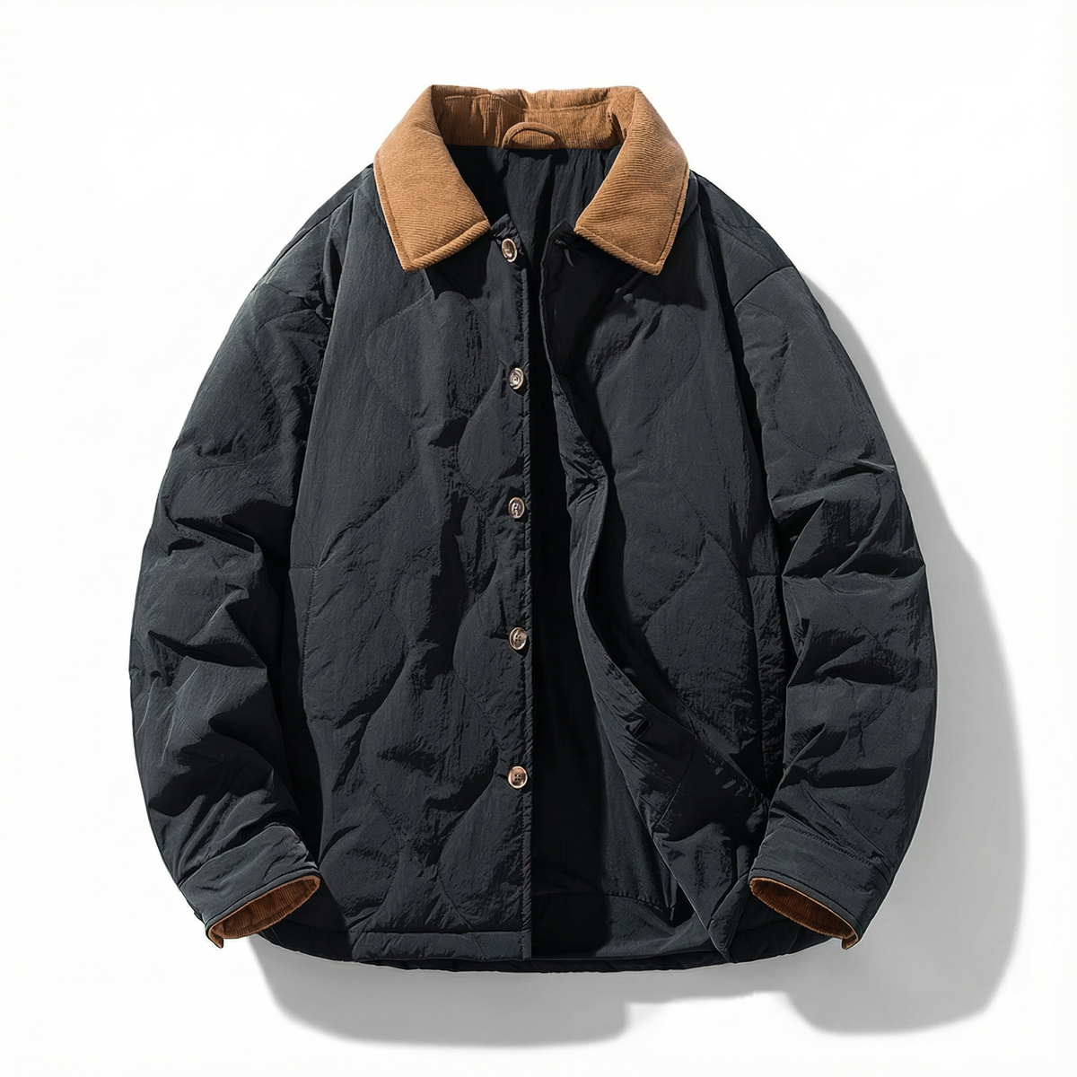 Herren Steppjacke Regular Fit Freizeit warm und robust