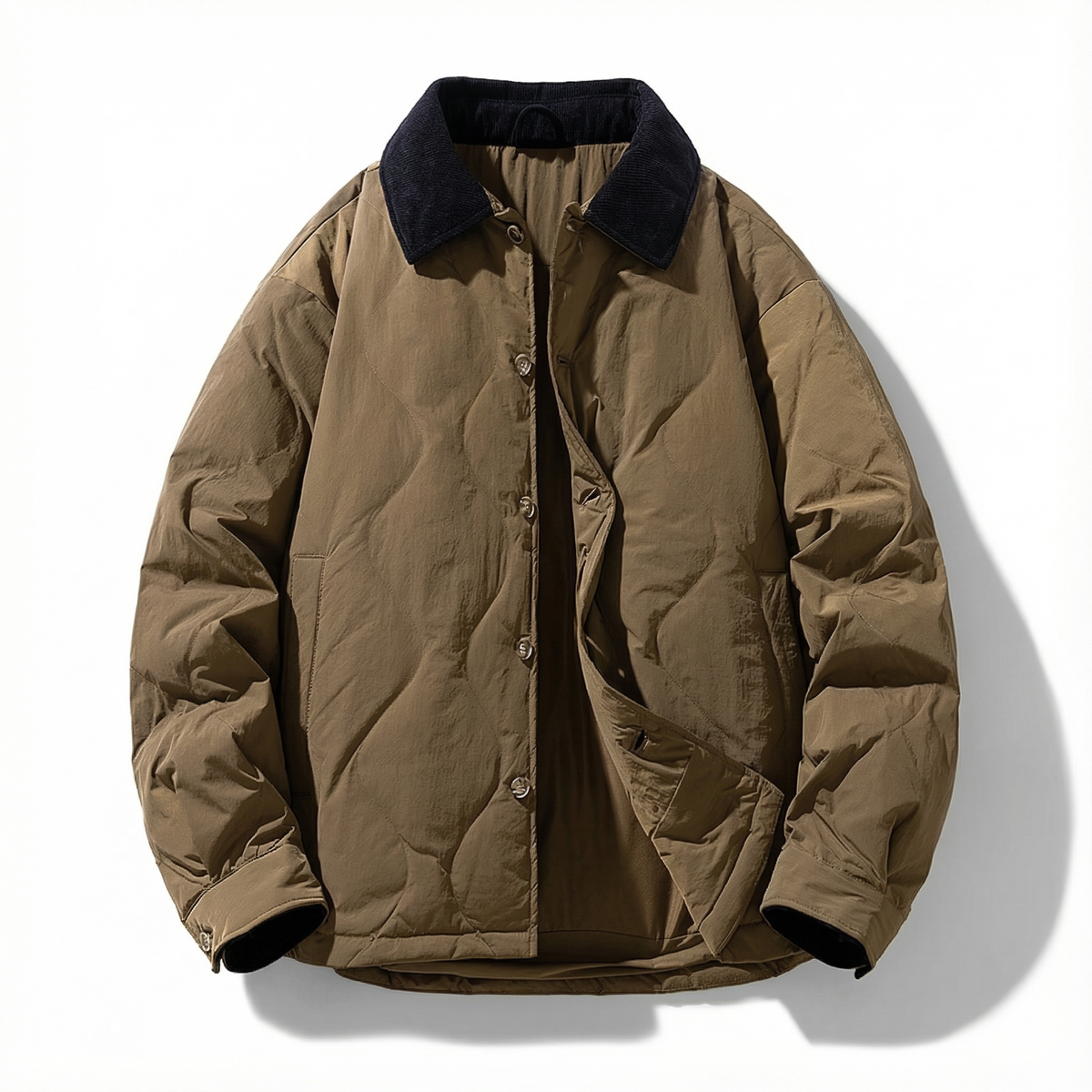 Herren Steppjacke Regular Fit Freizeit warm und robust