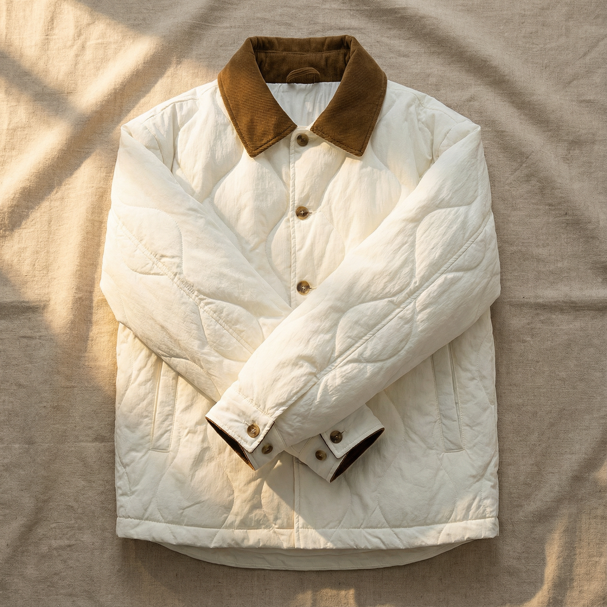 Herren Steppjacke Regular Fit Freizeit warm und robust