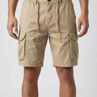 Cargoshorts Damen Relaxed Fit Freizeit elastischer Bund verstellbar