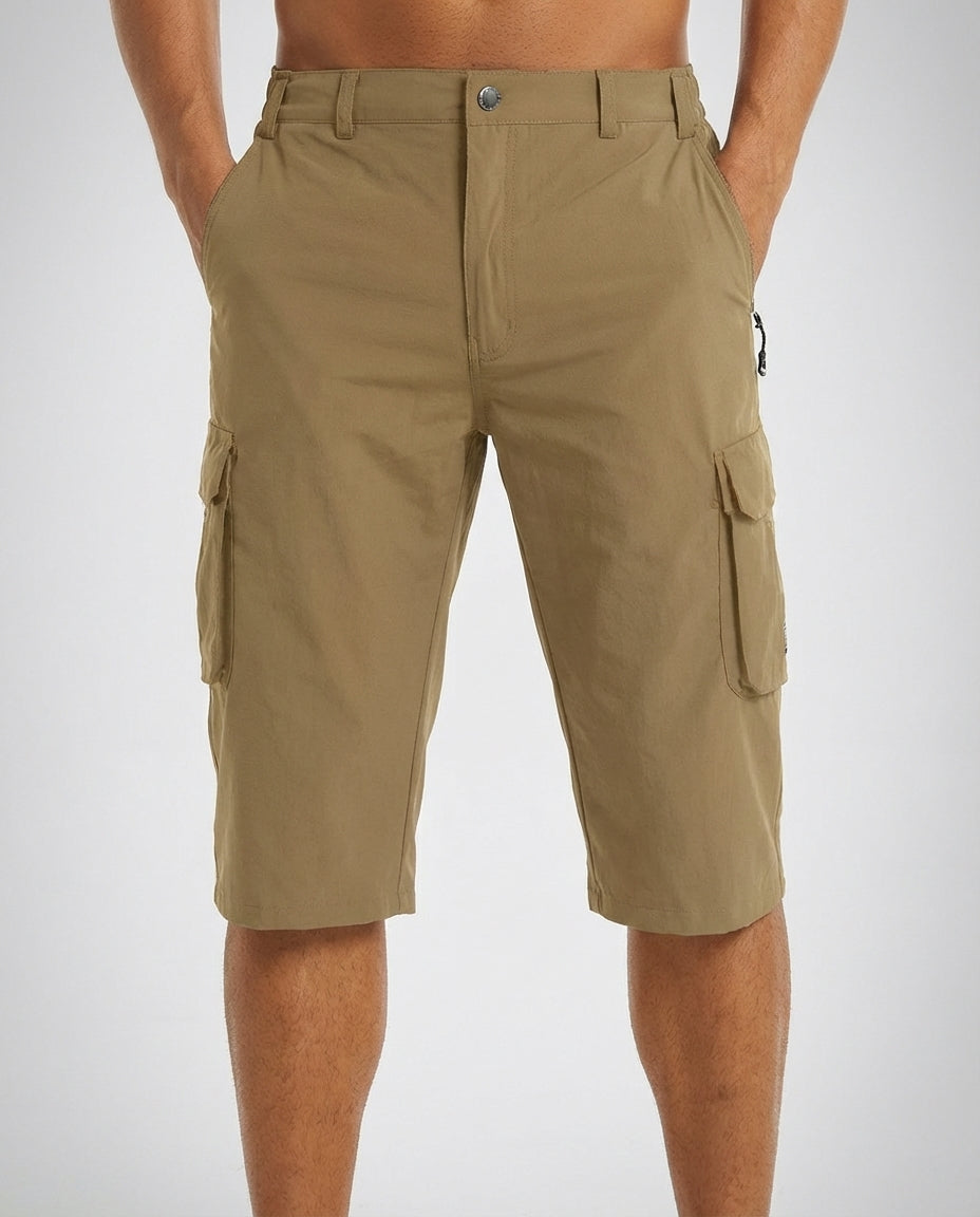 Cargo Shorts Herren Regular Fit Freizeit Schnell Trocknend Sommer
