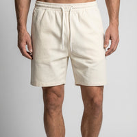Leinen Shorts Herren Regular Fit Freizeit elastischer Bund