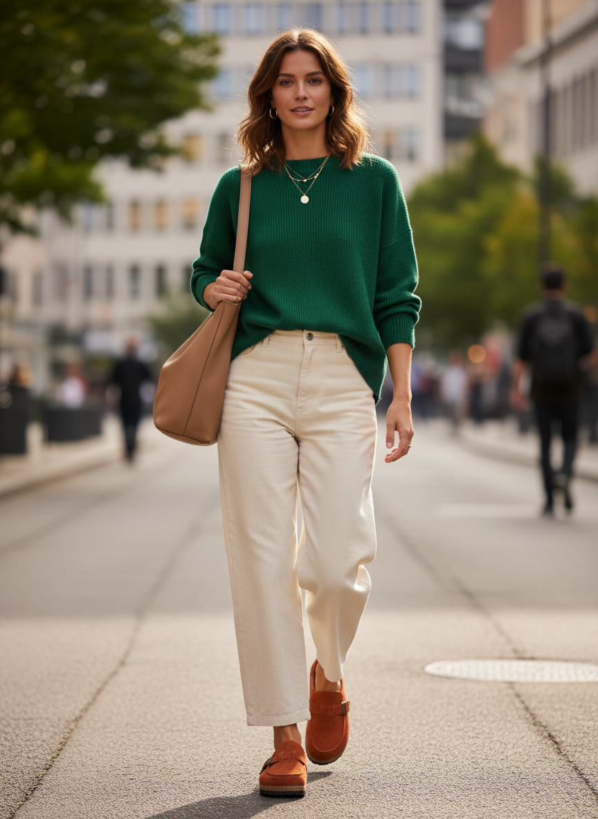 Damen Clogs mit verstellbarem Schnallenriemen