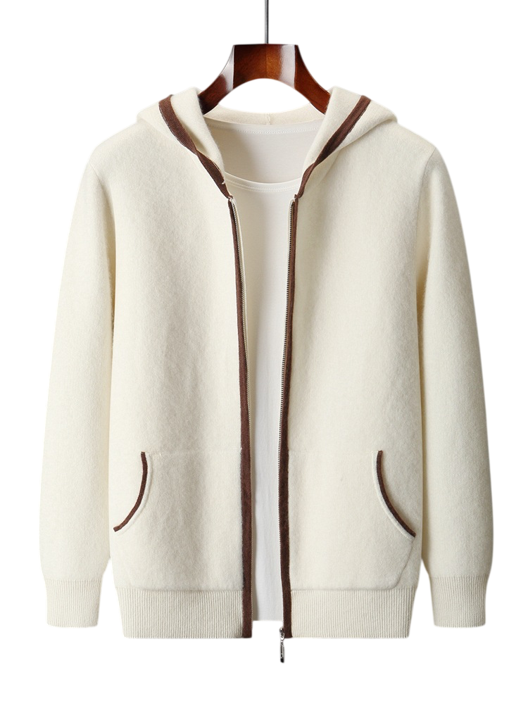 Damen Kapuzenjacke Relaxed Fit mit durchgehendem Reißverschluss und Seitentaschen