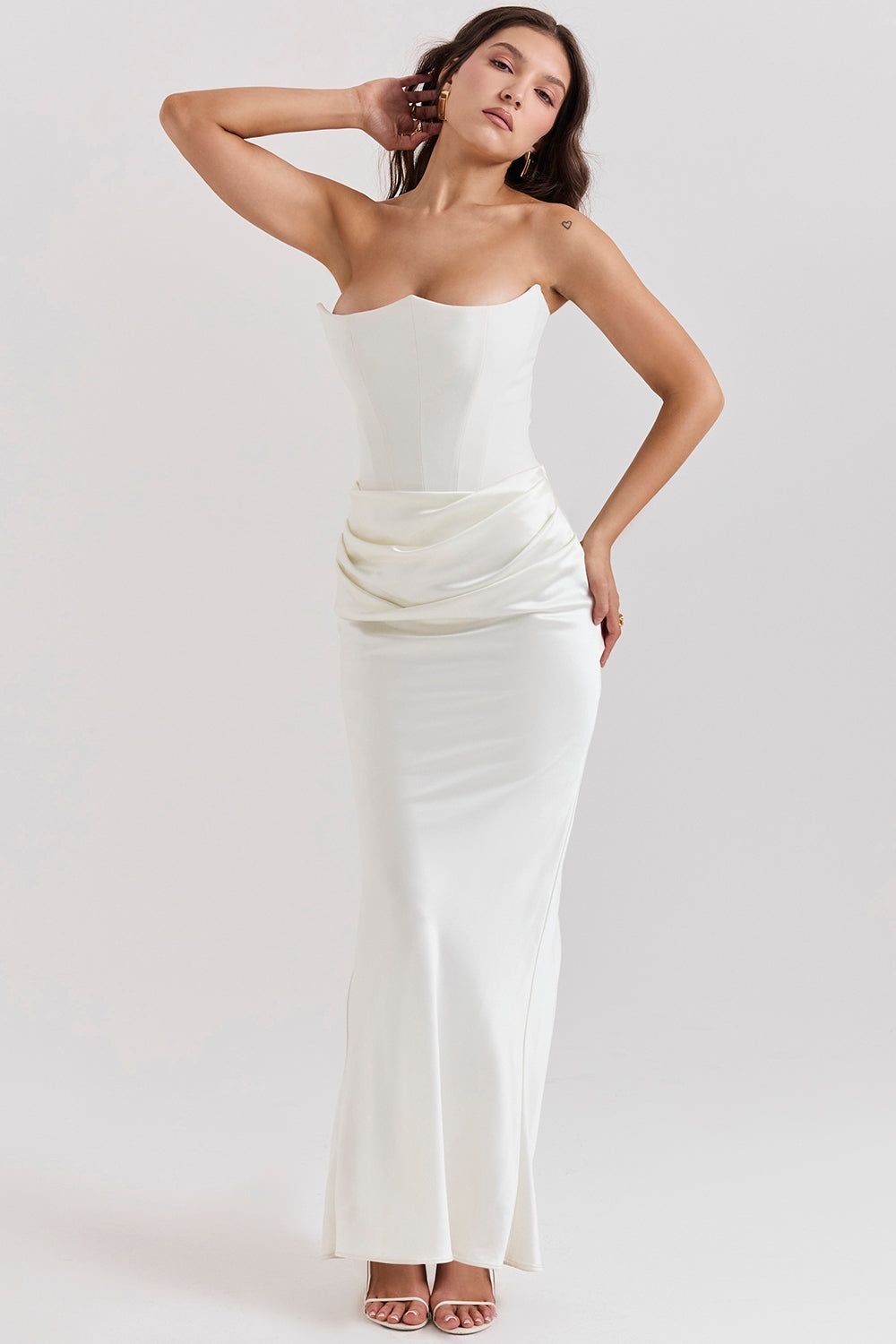 Elegantes Trägerloses Damen Maxikleid – Feminin, Stilvoll & Perfekt für Events