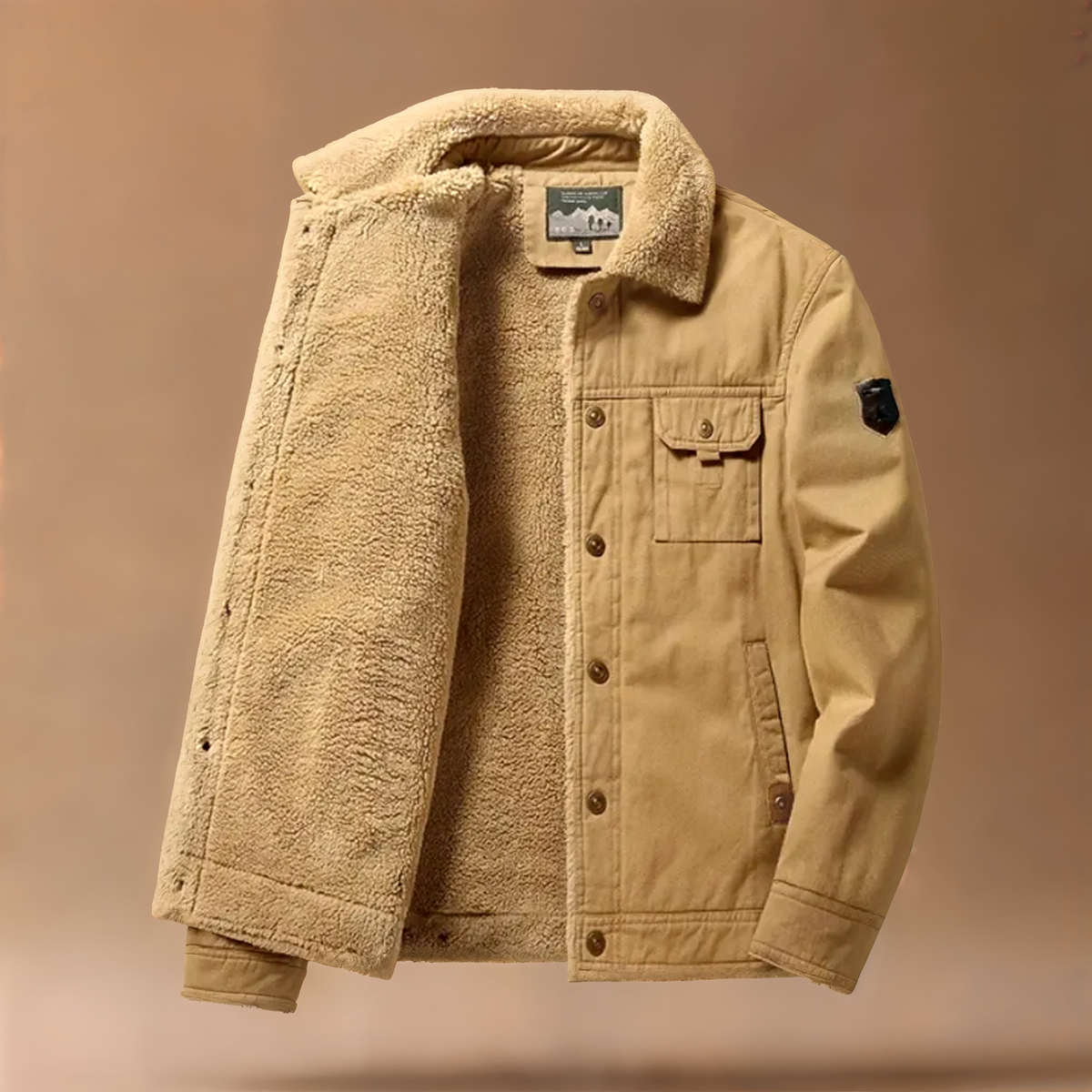 Herren Truckerjacke Regular Fit mit Umlegekragen und Brusttaschen