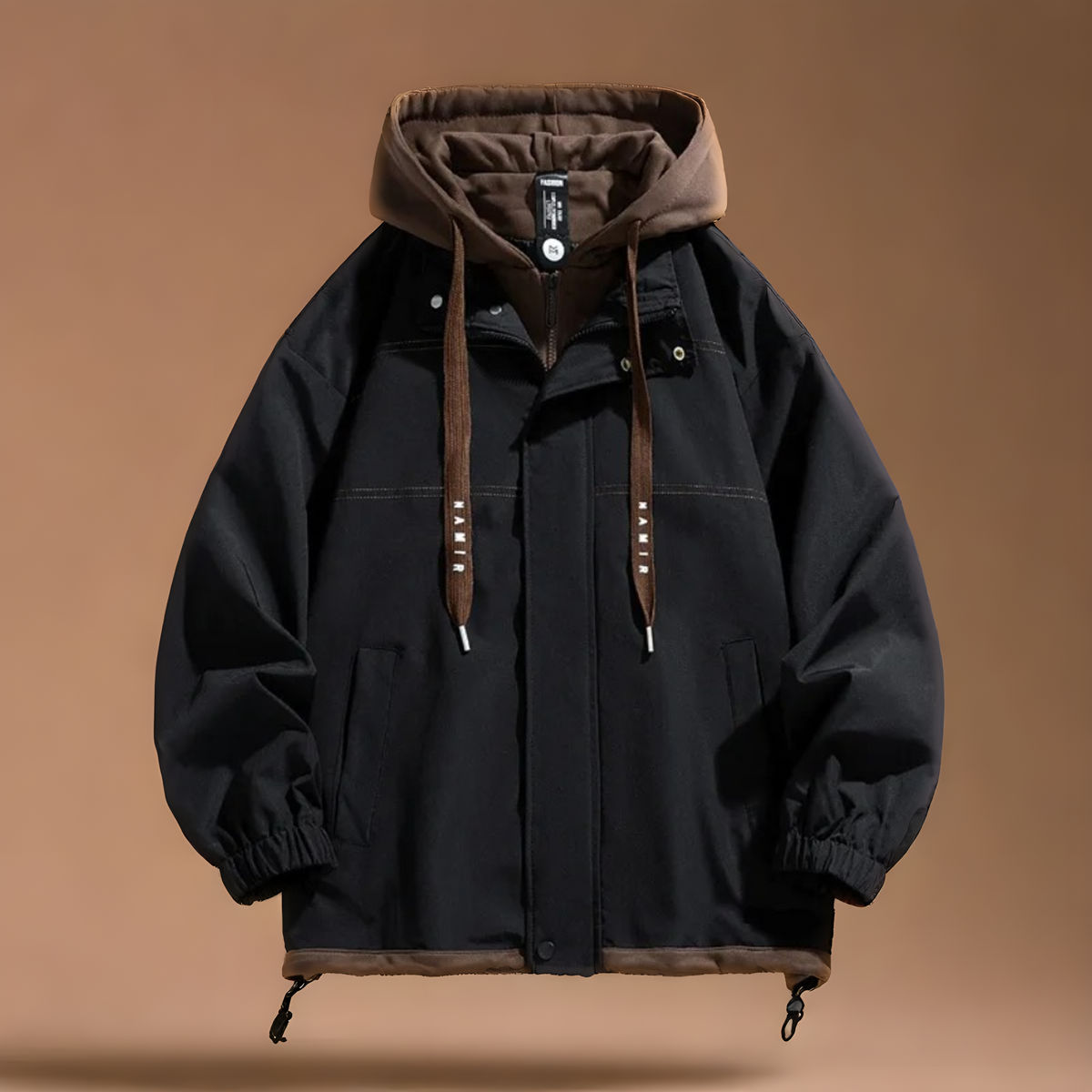 Herren Jacke Regular Fit mit Kapuze und gefüttertem Innenfutter