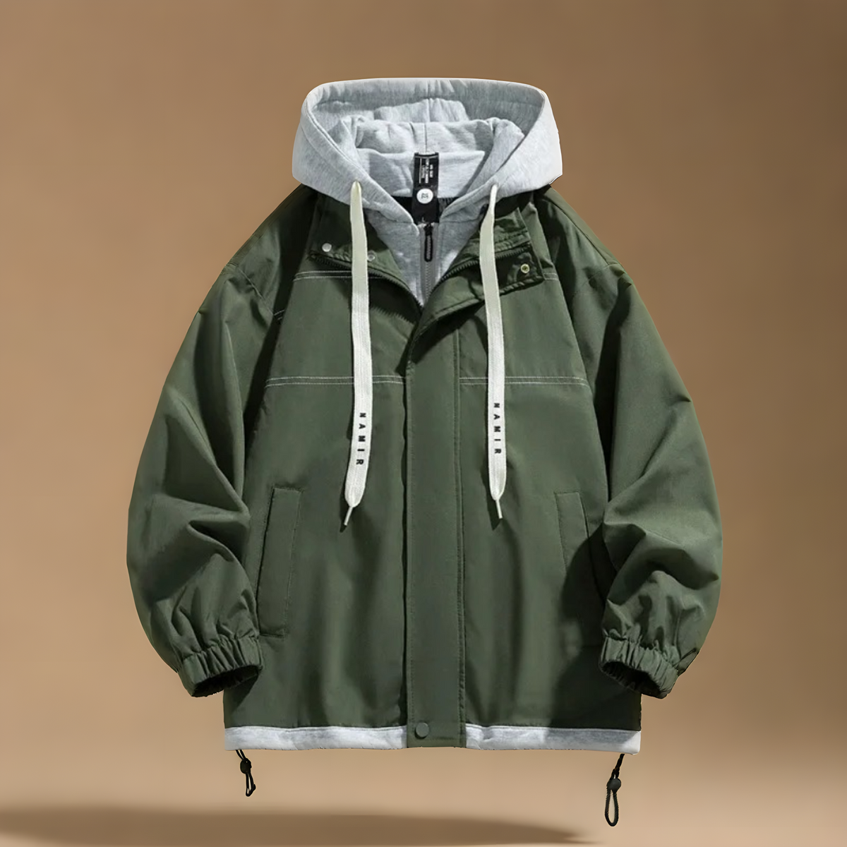 Herren Jacke Regular Fit mit Kapuze und gefüttertem Innenfutter